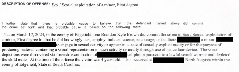 SLED CHARGES MAN WITH SEXUAL EXPLOITATION OF A MINOR – The Daily ...